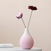 Amazon.co.jp: YJFFQ かびん 陶器 小さい 花器 花瓶 一輪挿し 1